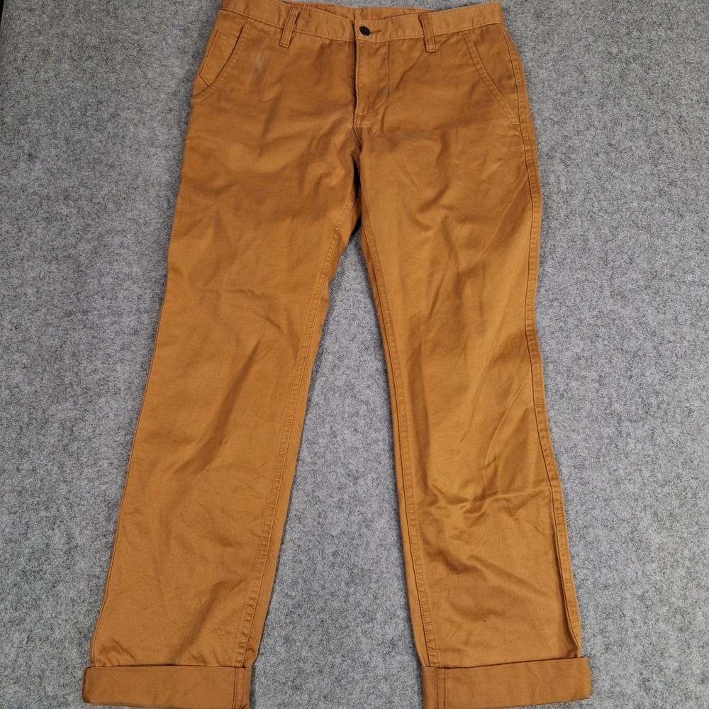Dockers‎ Alpha Khaki Pants Mens 32x32 Orange Slim Tapered Chinos